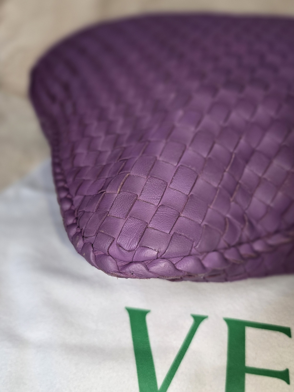 Bottega Veneta Large Purple Intrecciato Hobo Bag - Picture 6 of 16
